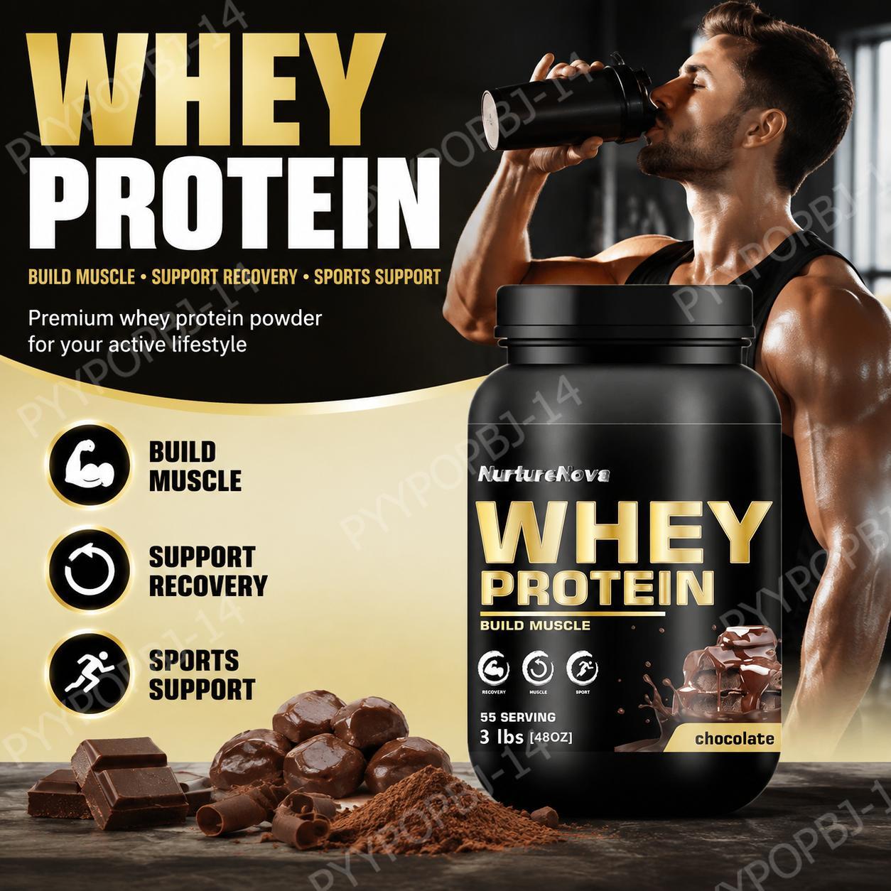 Fitness Nutrition Whey Protein - NurtureNova Çikolatalı Whey Protein Tozu 30g