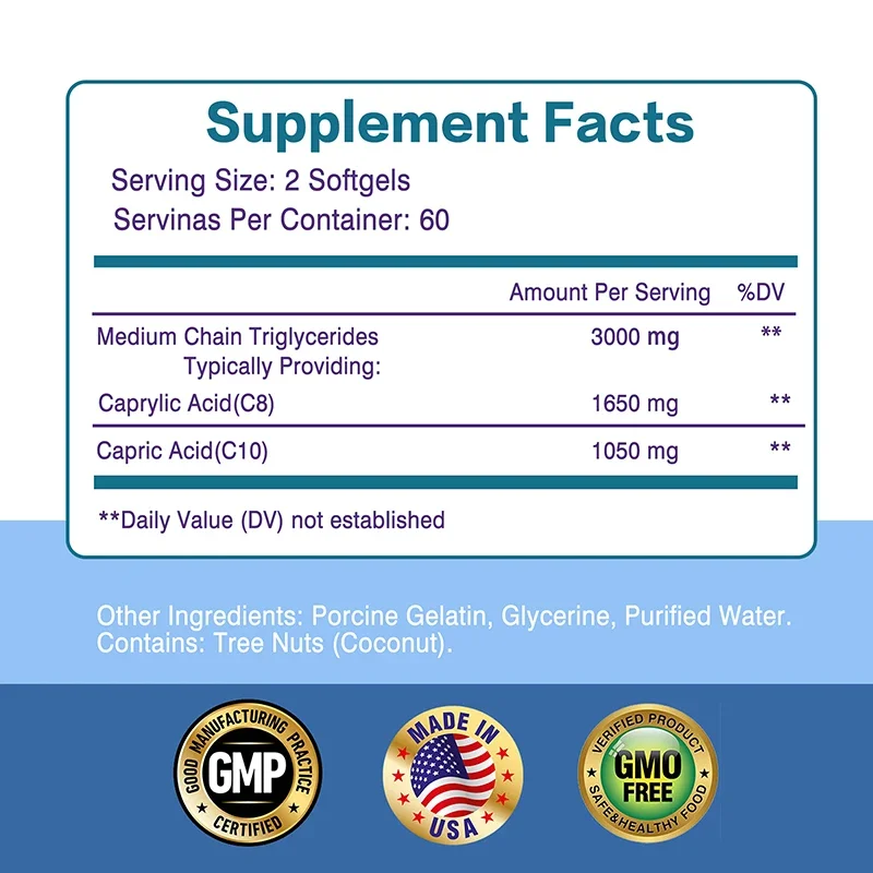 Keto MCT Yağı 3000 Mg Kapsülle - Mct Oil Coconut incelemesi ve fiyatı