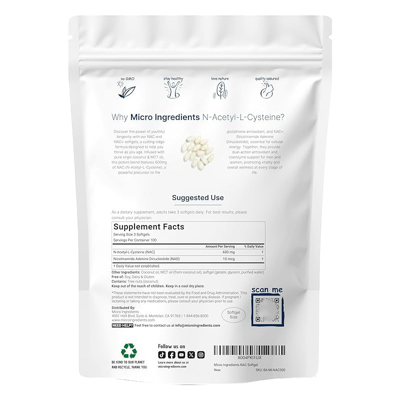 NAC 600mg Yumuşak Kapsüller, N - Mct Oil Coconut incelemesi ve fiyatı